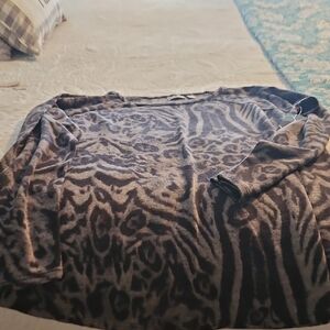 Animal Print Long Sleeve Top